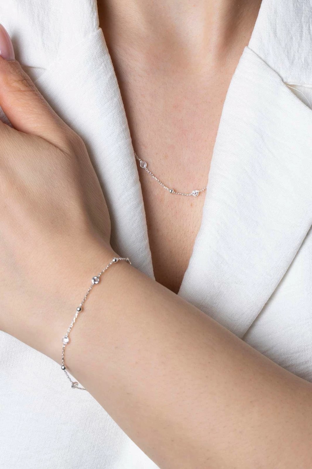 Byzylyk argjendi Jumeon, TFNY65233, i bardhë