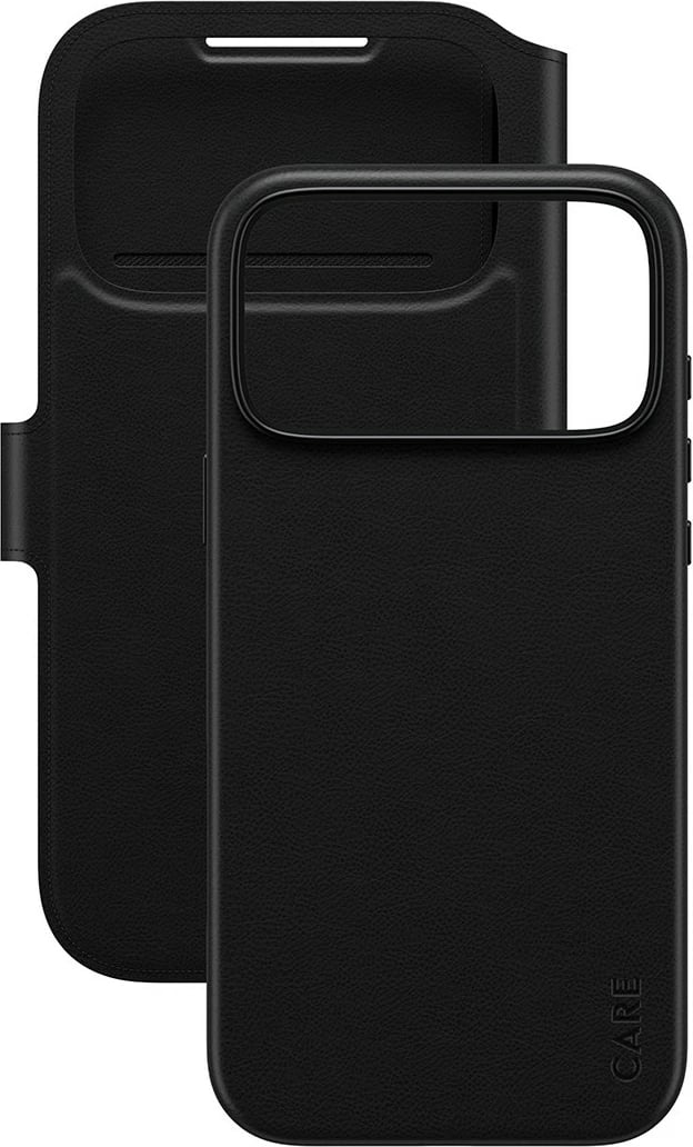 Mbështjellës PanzerGlass CARE Feature Case Tango 2in1 Wallet MagSafe për iPhone 17 Pro Max, i zi