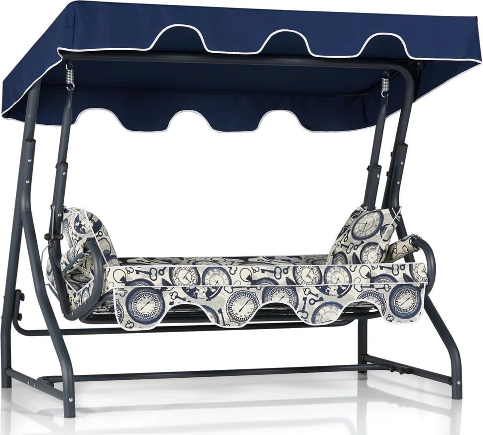 Karrige lëkundëse treshe për kopsht, Olea 6, shumëngjyrëshe