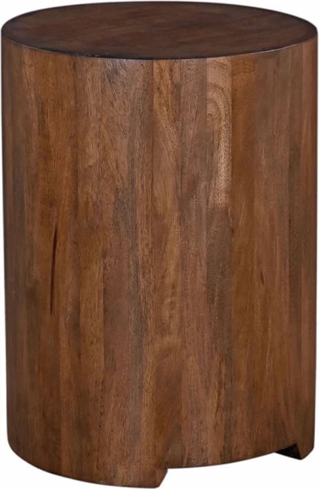 Tavolinë anësore Block, dru mango natyral, 45x45x62.5