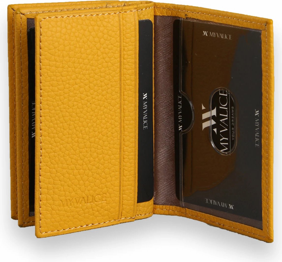 Portofol lëkure i verdhë Zoozie Bags, 4458