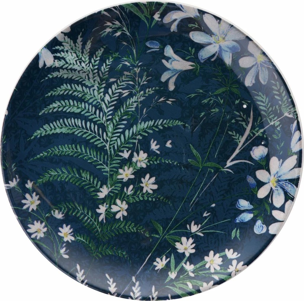 Set pjatash shërbimi (6 copë), Hermia Concept, ngjyrë e kaltër e errët, Serv Flover