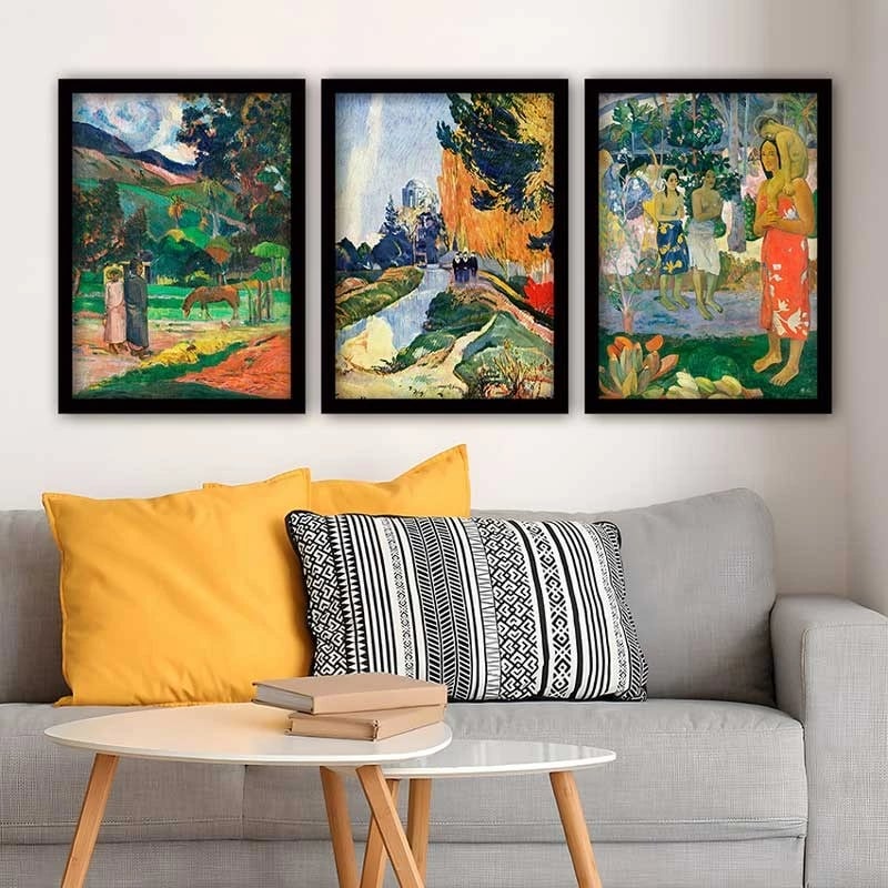 Pikturë dekorative me kornizë (3 copë), Wallity, 3SC_UN1233861_3545