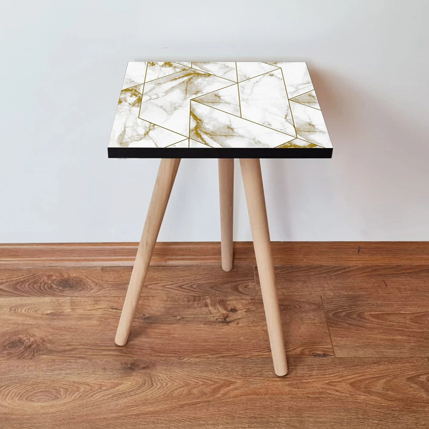 Tavolinë anësore, ngjyrë e bardhë dhe ari, Skye Decor, Shp228