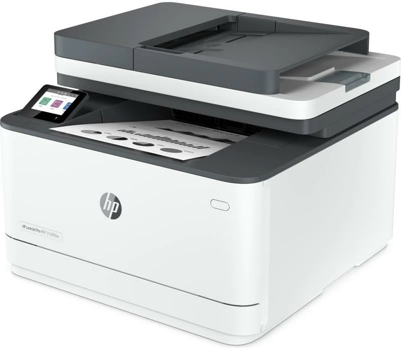 Printer multifunksional, HP LaserJet Pro MFP 3102fdw (3G630F#B19), laser mono, ADF, ekran me prekje, bardhë/gri