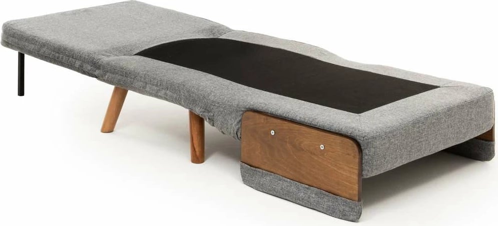 Krevat-karrige një vendës, Atelier del Sofa, Cosmo Single, gri e çelët