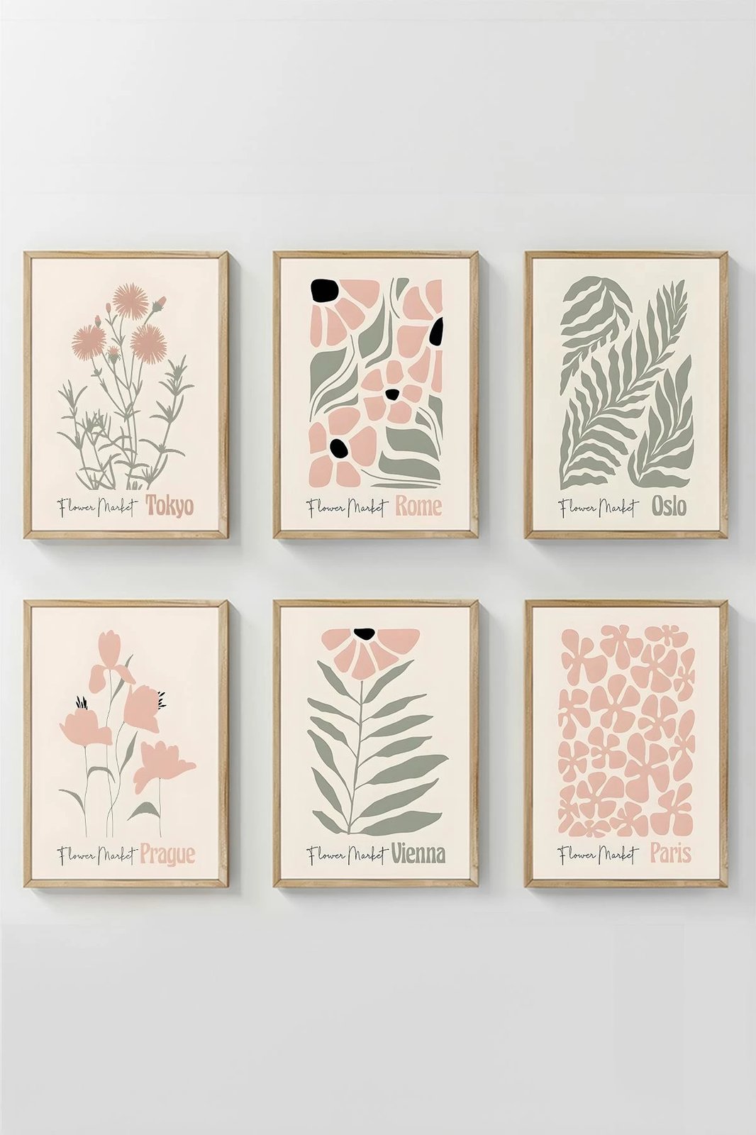 Pikturë dekorative me kornizë (6 copë), Wallity, Artsycllct14