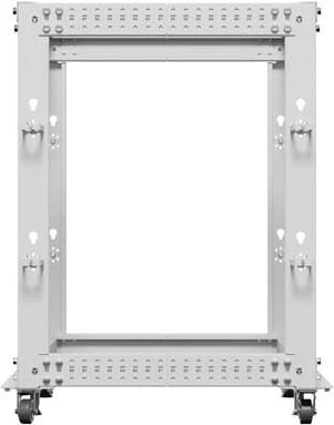 raft i hapur serverik Lanberg OR01-6115-S 19 inç 15U 600x600 me thellësi të rregullueshme 576-1033 mm ngarkesë 600 kg gri RAL 7035