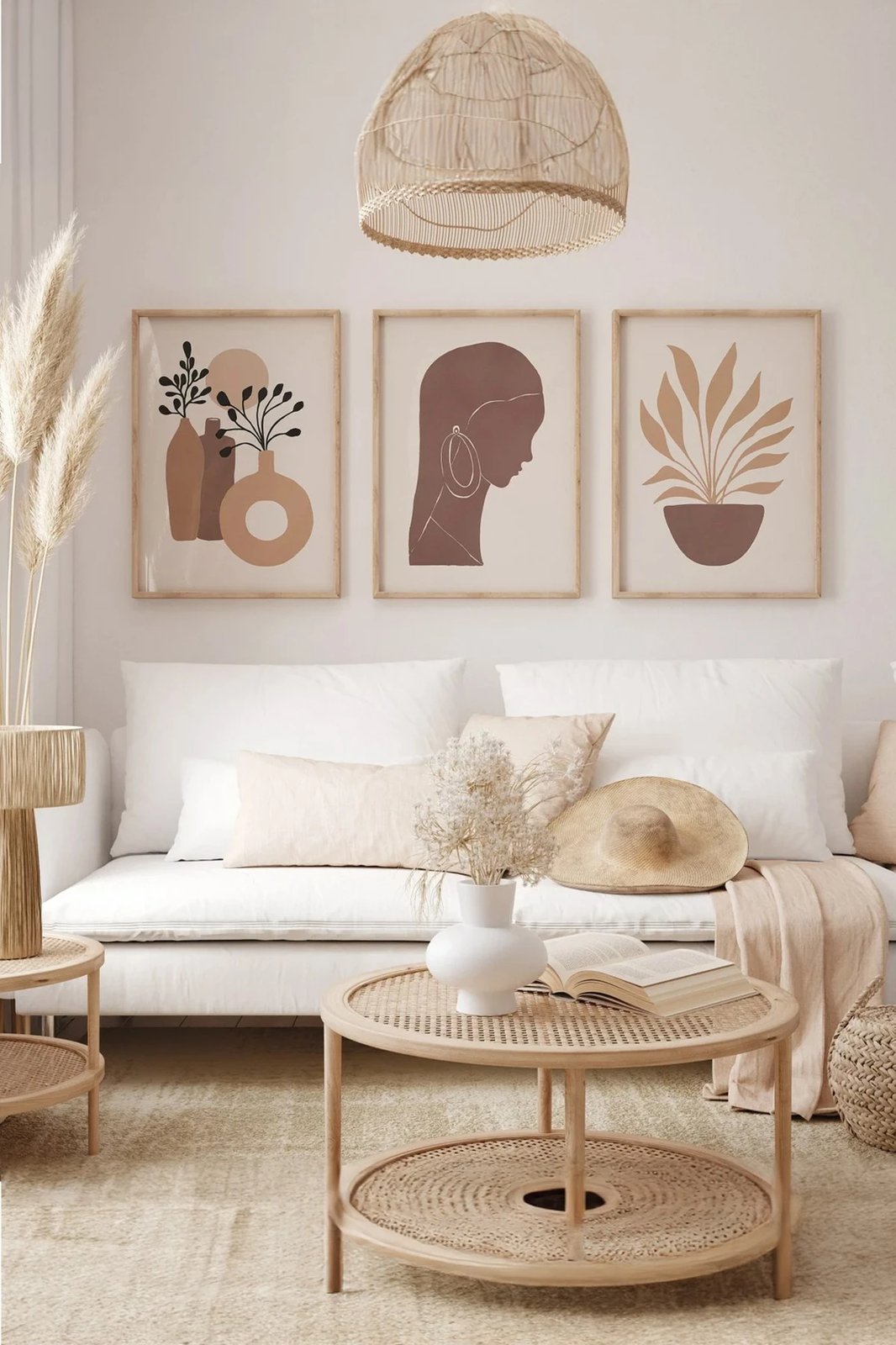 Pikturë dekorative me kornizë (3 copë), Wallity, 3Dartsohoset64