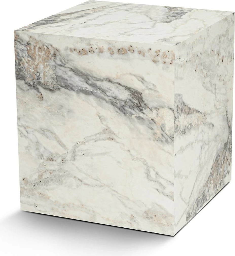 Tavolinë anësore Nordure, formë kub, ngjyrë Freesia