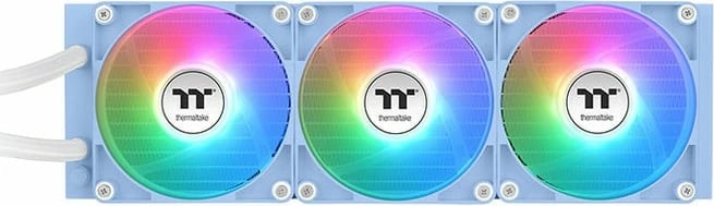 Ftohës me ujë Thermaltake TH360 V2 Ultra ARGB, 3 ventilatorë, ekran LCD, 360mm, kaltër