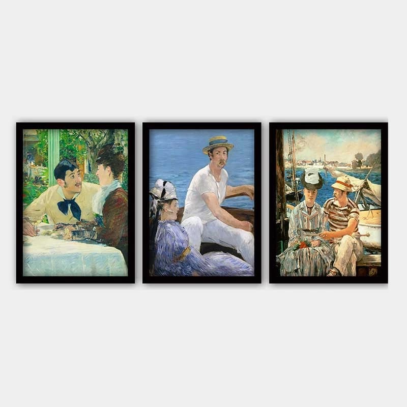 Pikturë dekorative me kornizë (3 copë), Wallity, 3SC_UN1453577_3545