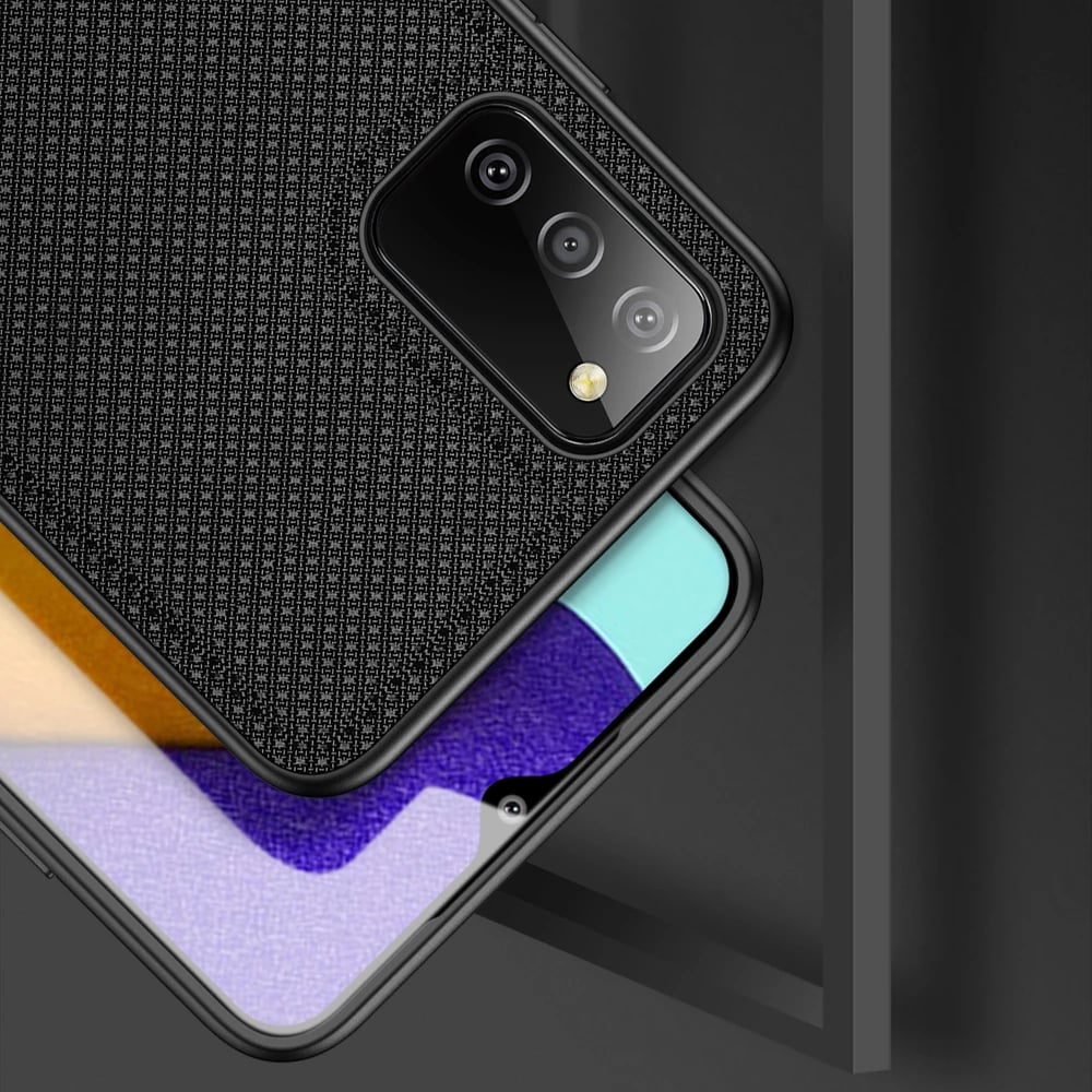 Mbështjellës Dux Ducis Fino për Samsung Galaxy A03s, najlon, i zi
