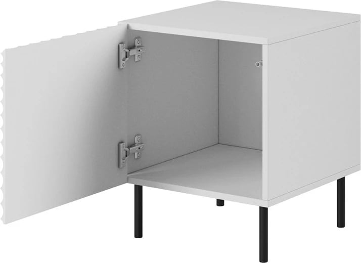 Komodinë Cama Mable Hole, 44x40.5x53.5 cm, e bardhë/mat