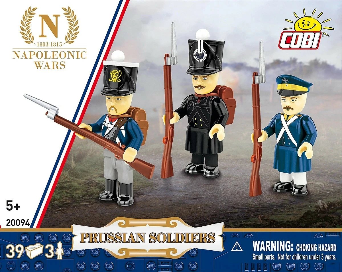 Set blloqe ndërtimi, Cobi, Prussian Soldiers COBI-20094, 39 pjesë, 3 figura, seria Napoleonic Wars