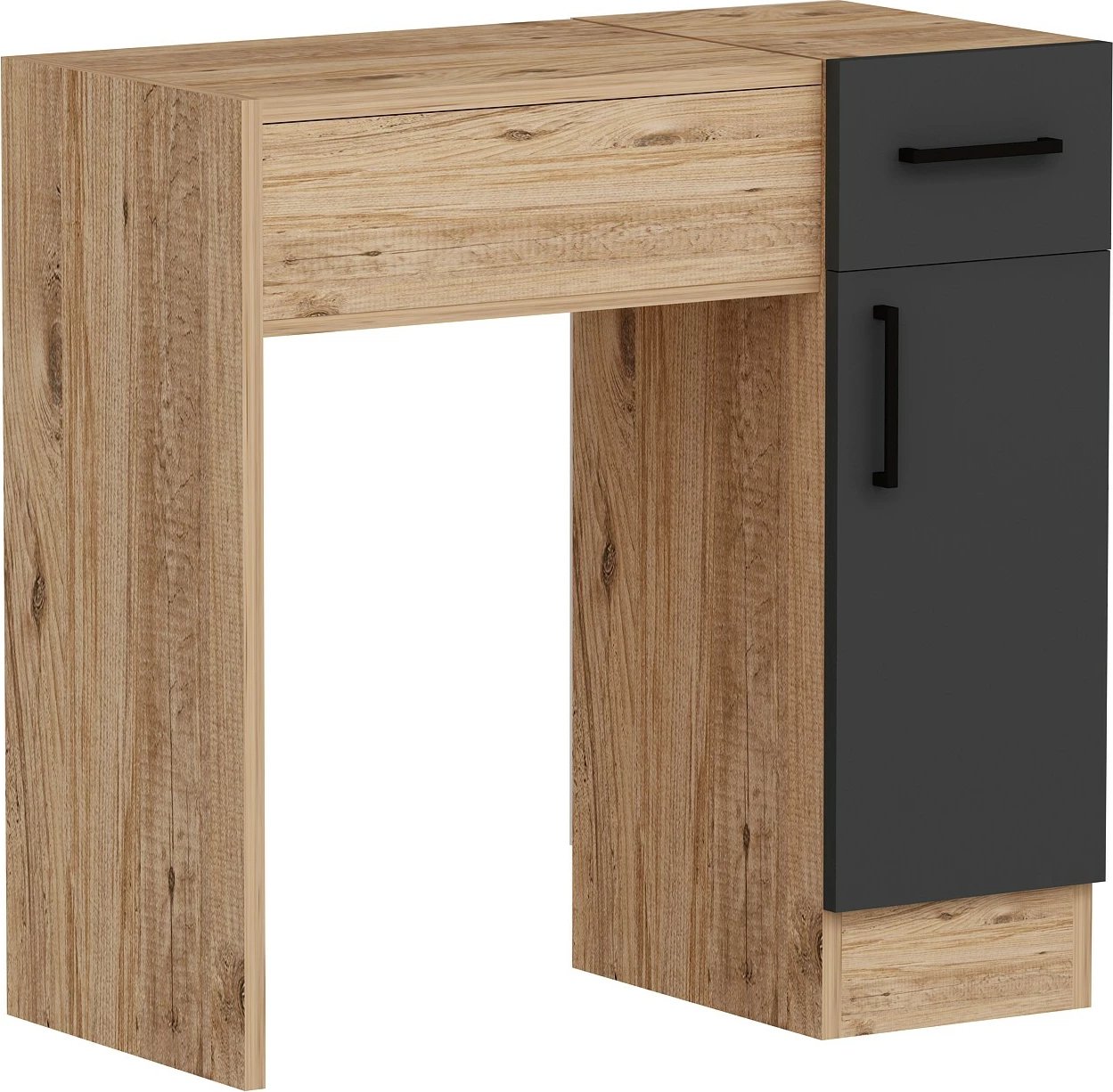 Tavolinë grimi Hanah Home, ngjyrë Atlantic Pine dhe antracit, Inci