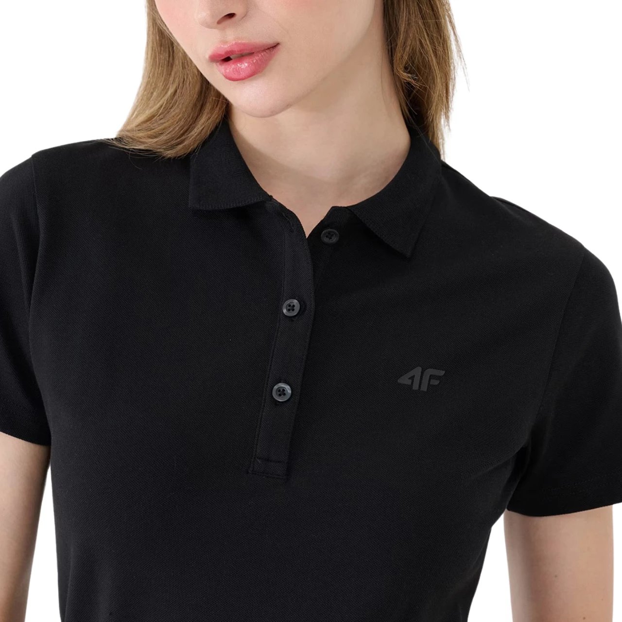 Maicë polo për femra 4F, e zezë