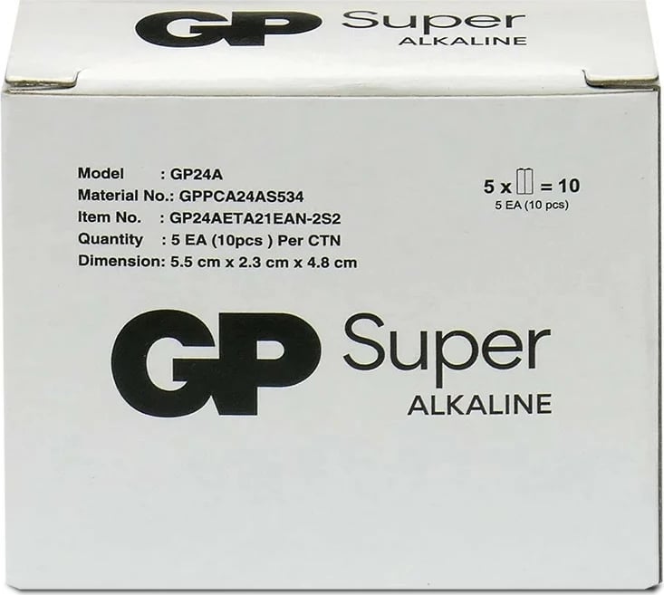 Bateri alkaline GP Battery GP Super LR03/AAA, 10 copë
