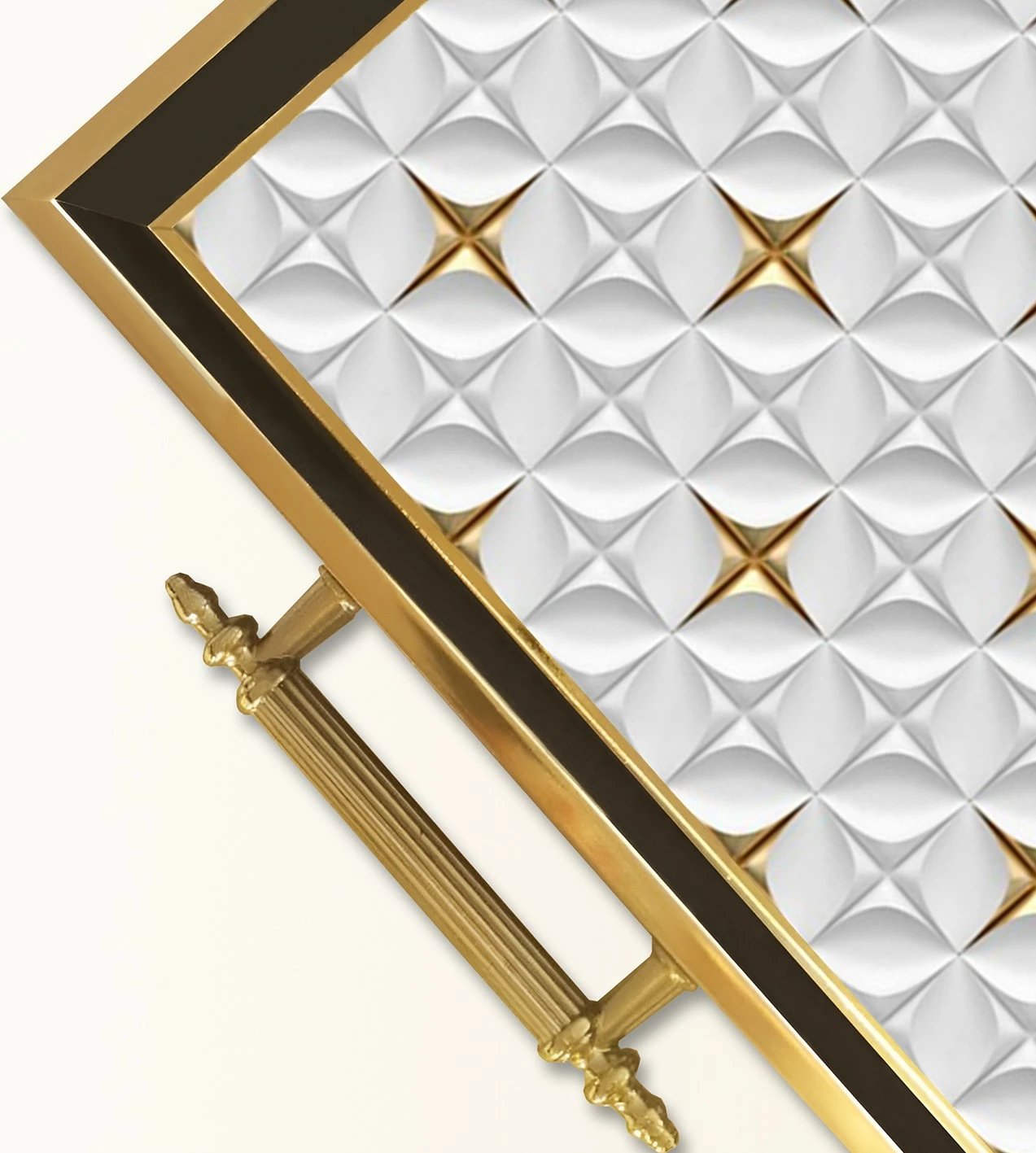 Tabaka qelqi Aberto Design, shumëngjyrëshe, TPA9805, 50x29x3.5 cm Tabaka qelqi Aberto Design, shumëngjyrëshe, TPA9805, 50x29x3.5 cm