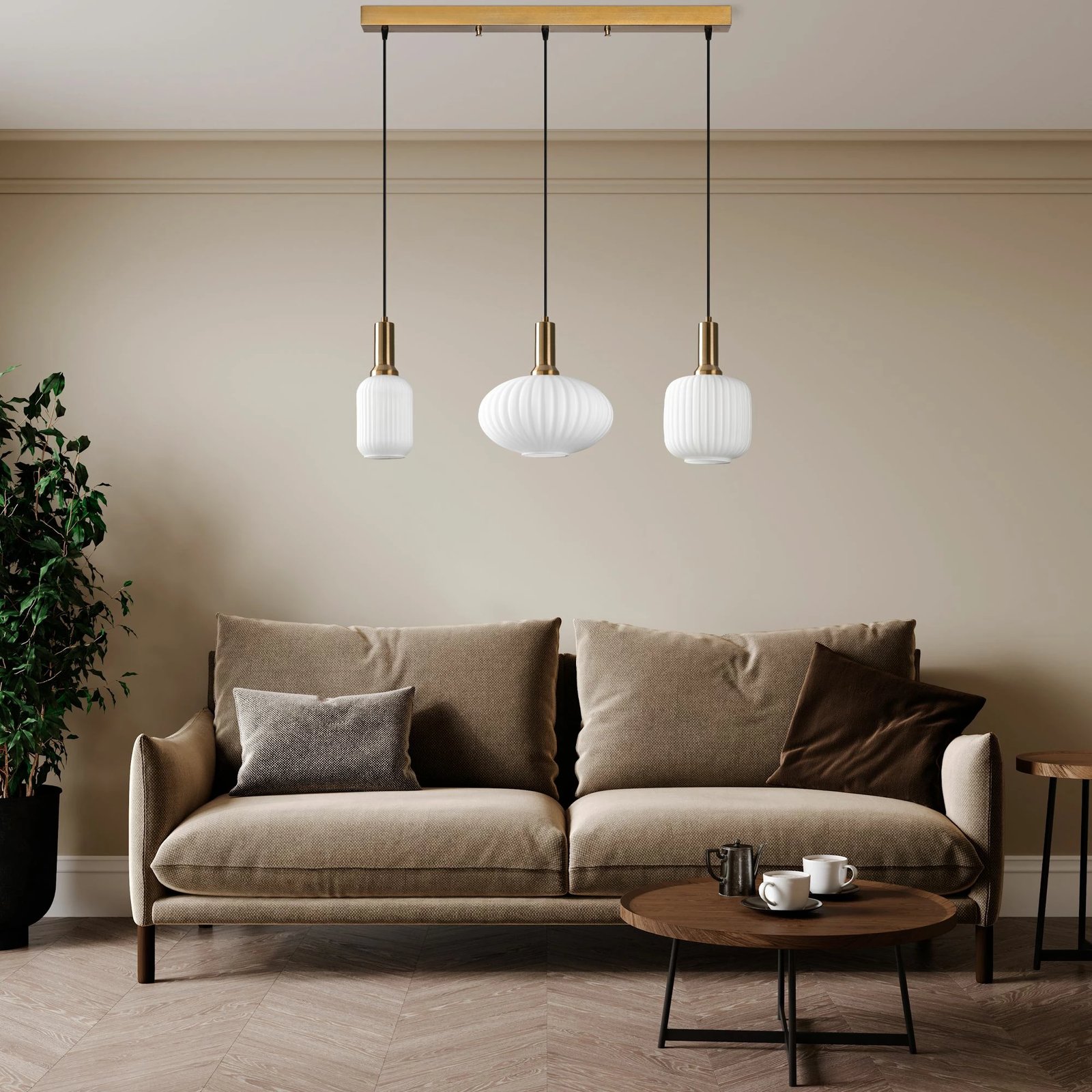 Llambë tavani Opviq, Asker, ngjyrë ari, 87x30x130cm