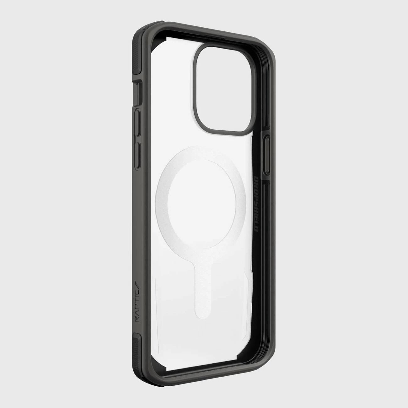 Mbështjellës Raptic X-Doria Secure built për iPhone 14 Pro Max me MagSafe, i zi