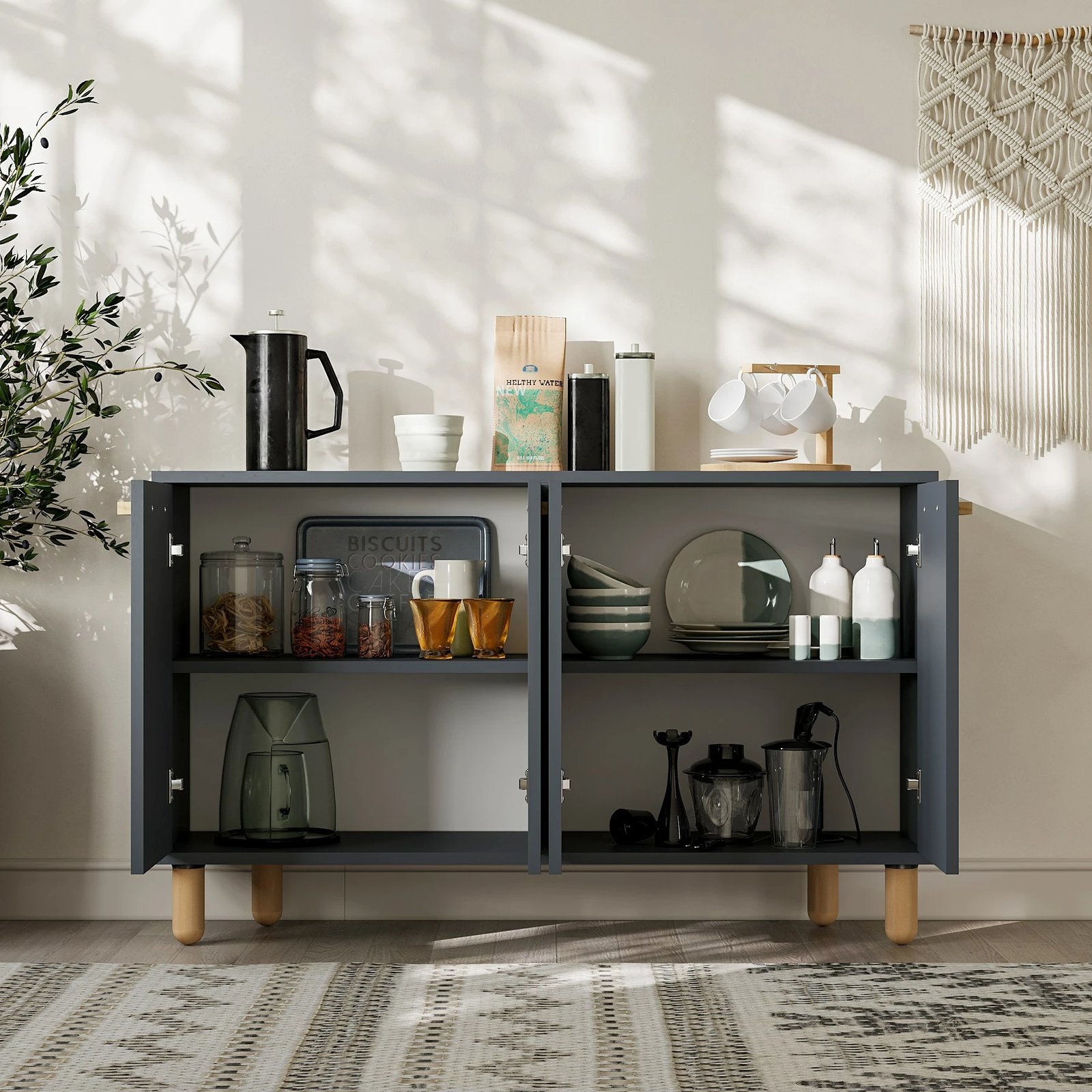 Konsol Skye Decor, Venedik, anthracite