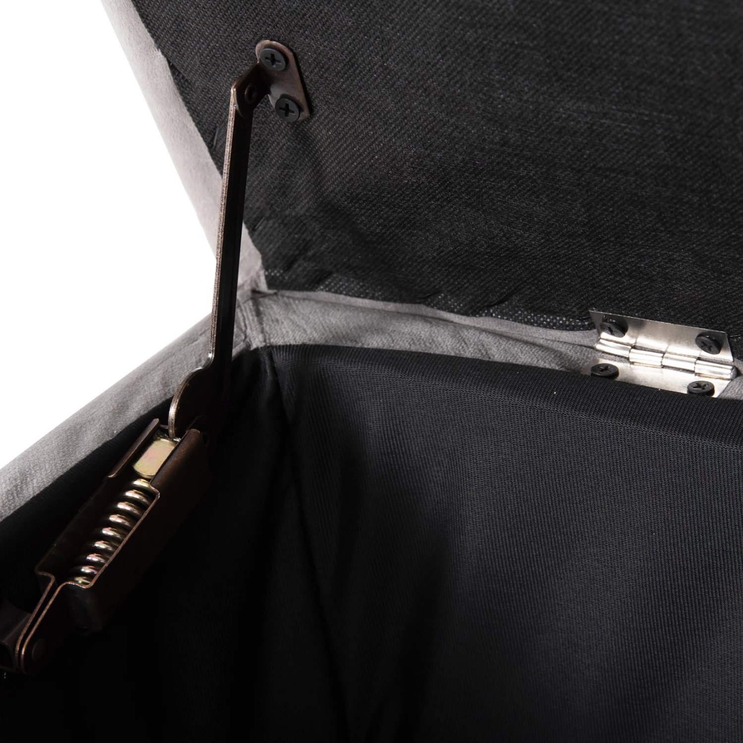 Karrige për bar me hapësirë ruajtjeje PUNK FH279.11, kadife gri, 90x50x50H cm