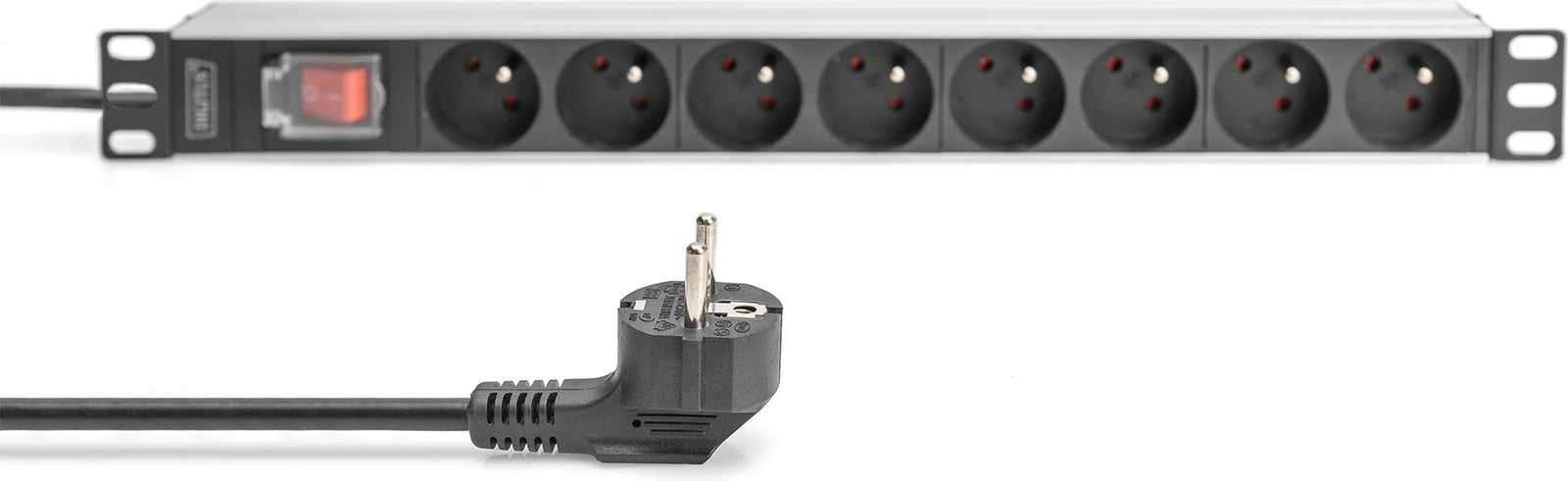 PDU Digitus 1U 8xCEE7/5, 230V/16A, zi