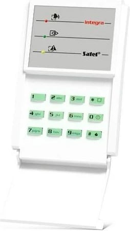 Tastierë kontrolli SATEL INT-S-GR për alarm, e bardhë