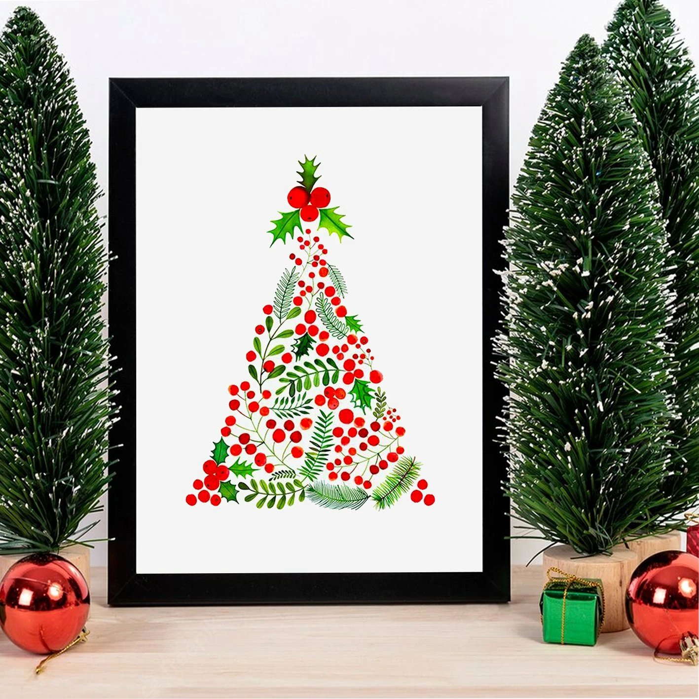 Pikturë dekorative me kornizë MDF, shumëngjyrëshe, Wallity, SC7436501393359