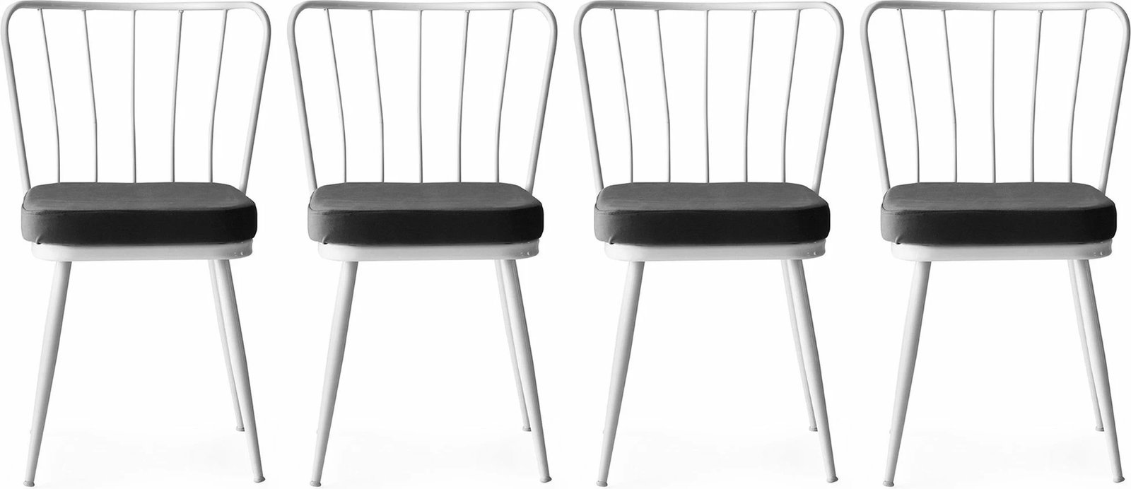 Set karrigesh (4 copë), Skye Decor, Yıldız - 962 V4, e bardhë