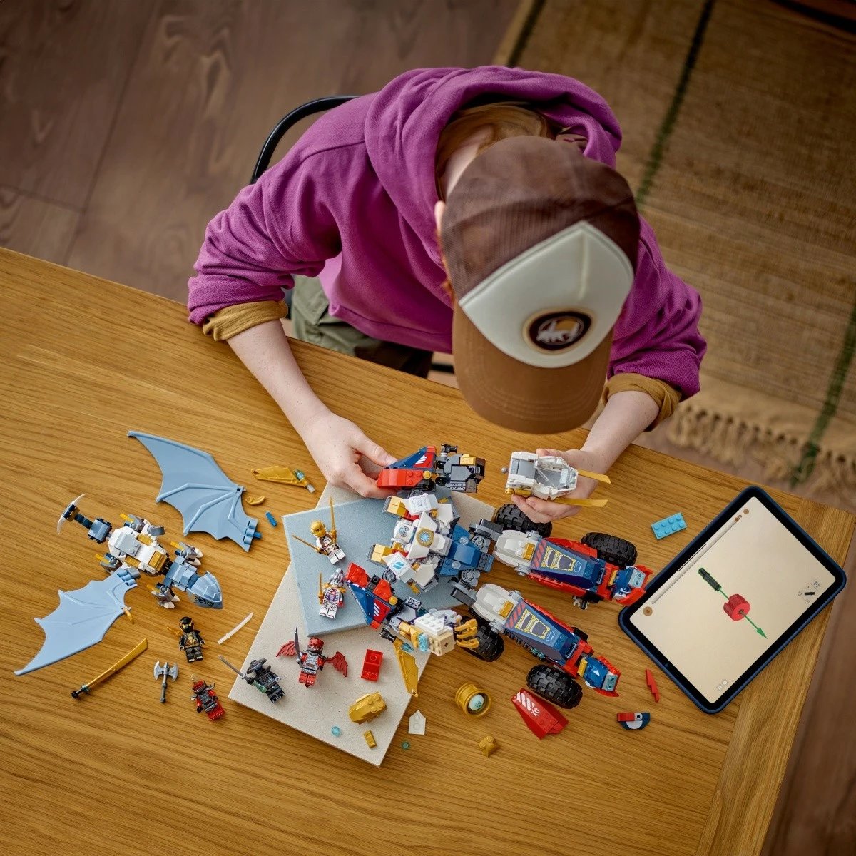 Set LEGO Ninjago Multi-functional Ultramech Zane 71834, 1187 pjesë, për fëmijë, plastikë