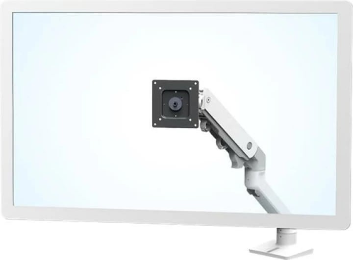 krah tavoline për monitor, Ergotron HX Desk Monitor Arm 45-475-216/45475216, deri 42" 19 kg, i rrotullueshëm me anje dhe rregullim lartësie, i bardhë, set montimi