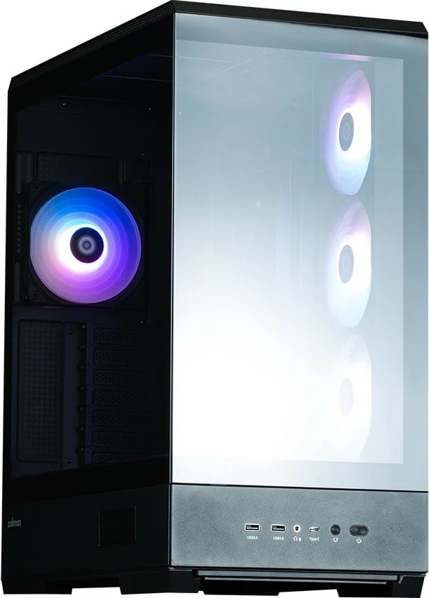 Kasë Zalman P50 DS, Midi Tower, ARGB, e zezë