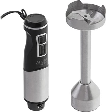 Blender dore, Adler AD 4628, 16000 rpm, 1200-1500W (max 1900W), Turbo, thyen akull, inoks, zi/argjendtë Blender dore, Adler AD 4628, 16000 rpm, 1200-1500W (max 1900W), Turbo, thyen akull, inoks, zi/argjendtë