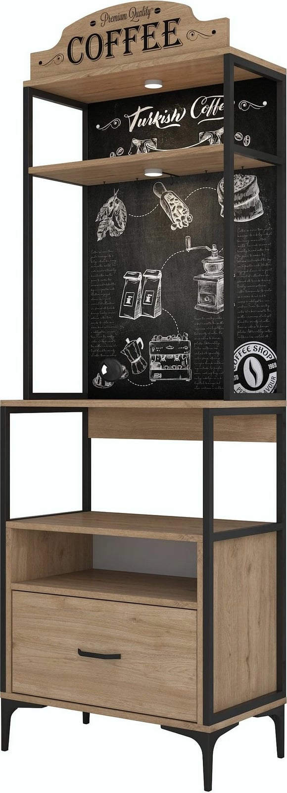 Dollap multifunksional Hanah Home, JE154 - 3130, ngjyrë arre