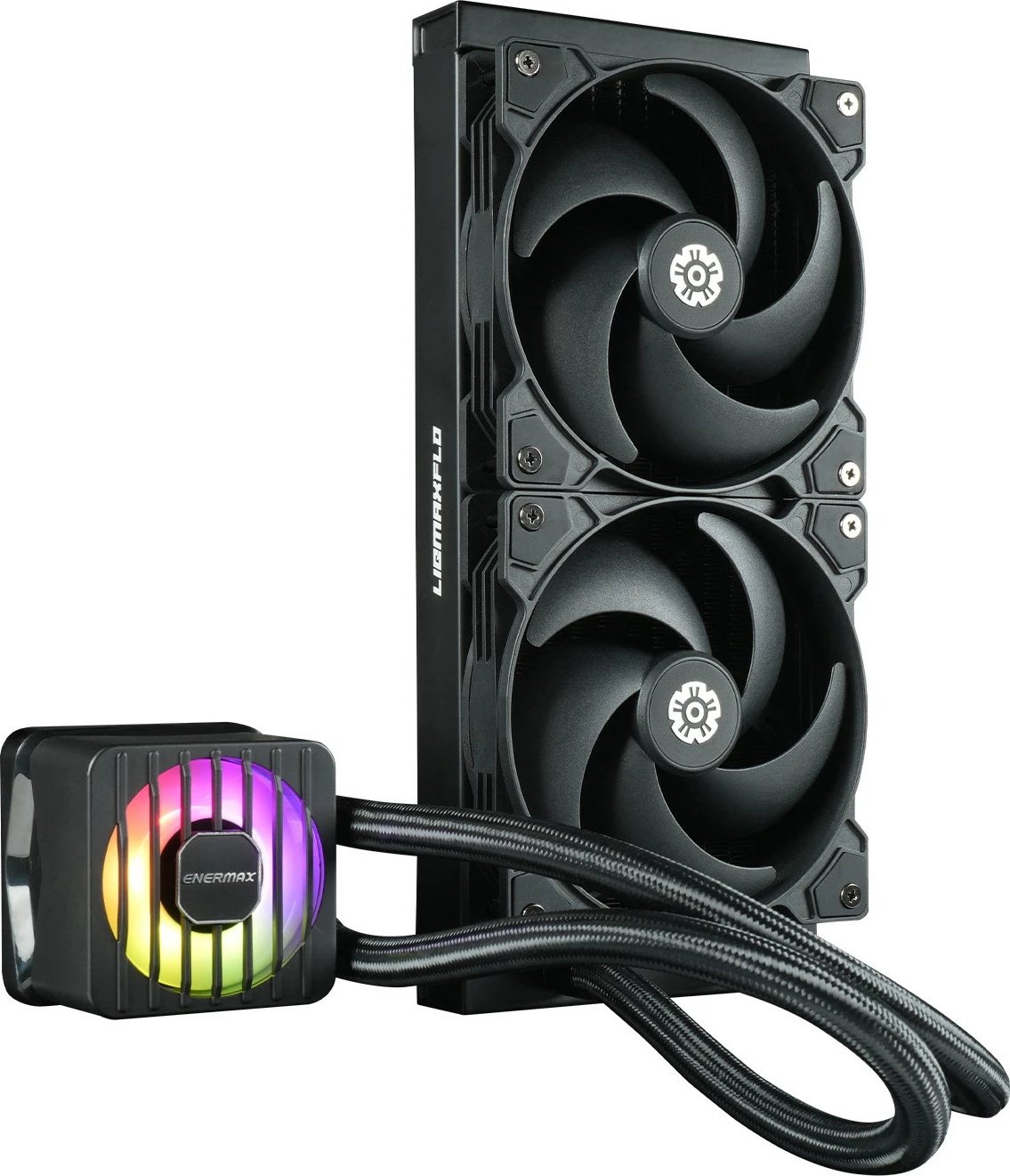 Ftohës uji CPU Enermax LIQMAXFLO ELC-LMF240-SF, 240mm, RGB, i zi