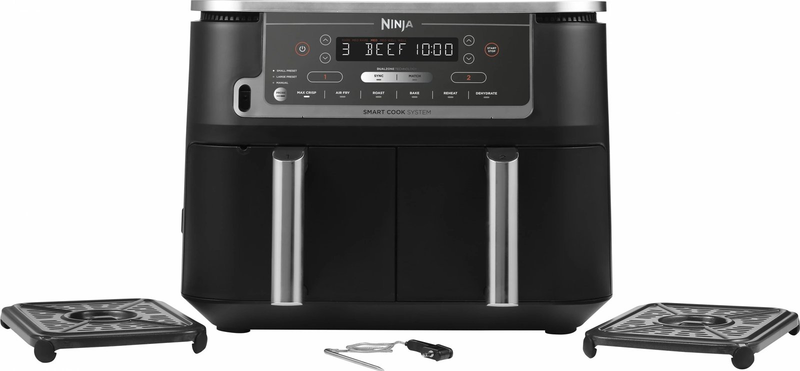 Furrë me ajër të nxehtë Ninja AF451EU, 9.5L, Touch, LED, e zezë