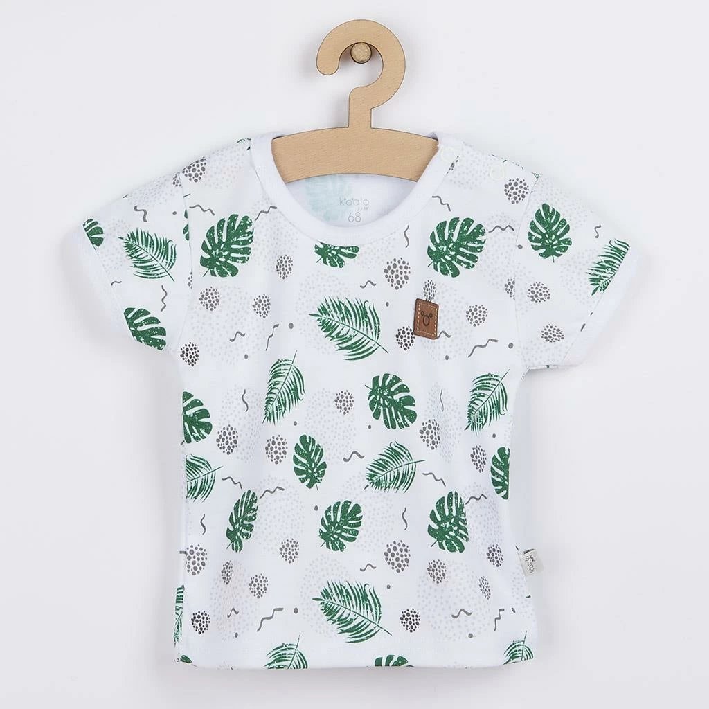 T-shirt bebe, KOALA Nature, madhësia 80 (9-12m), pambuk 100%, me kopsa në shpatull, jeshile
