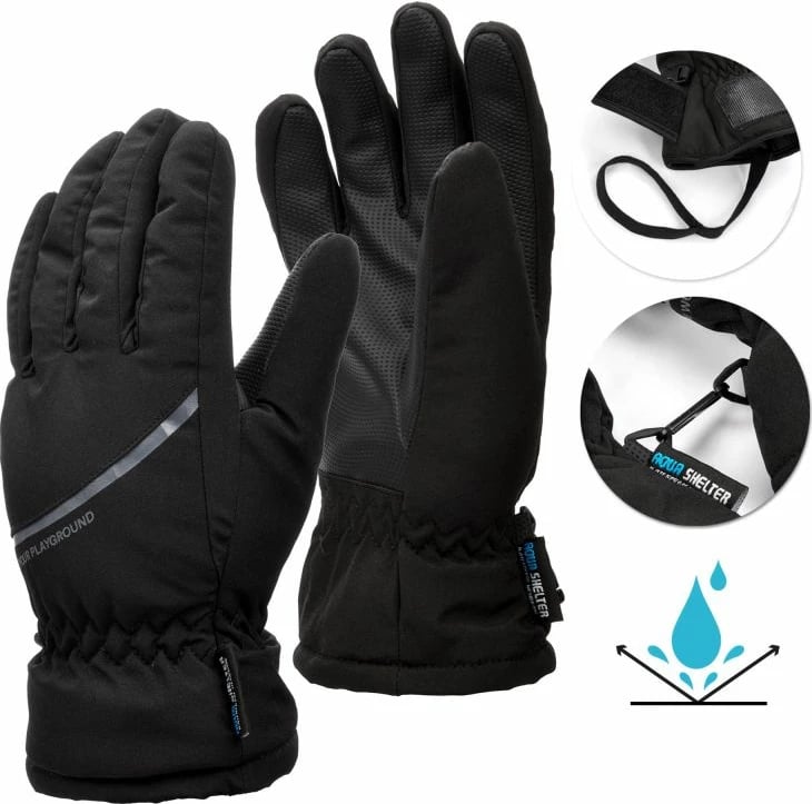 Doreza dimri Meteor, unisex, të zeza