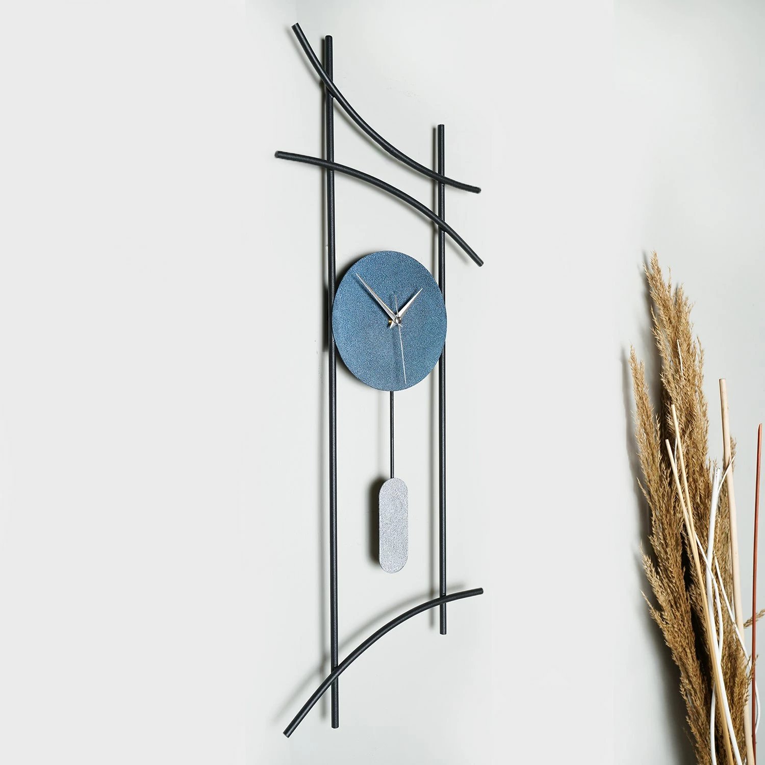 Orë muri dekorative metalike Wallity, Ken, blu-gri