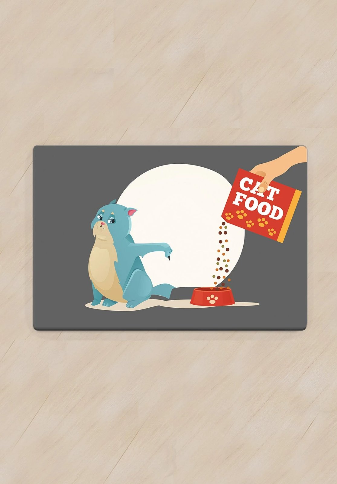 Tapet për mbeturina të maces, dizajn multingjyrësh, 40x60cm