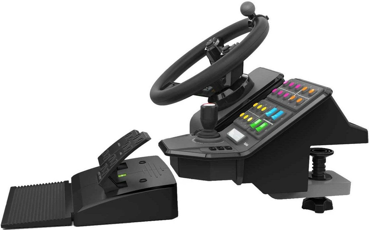 Set pajisjesh Logitech G G Heavy Equipment, timon + pedale, PC, 900°, me kabllo, USB, ngjyrë e zezë