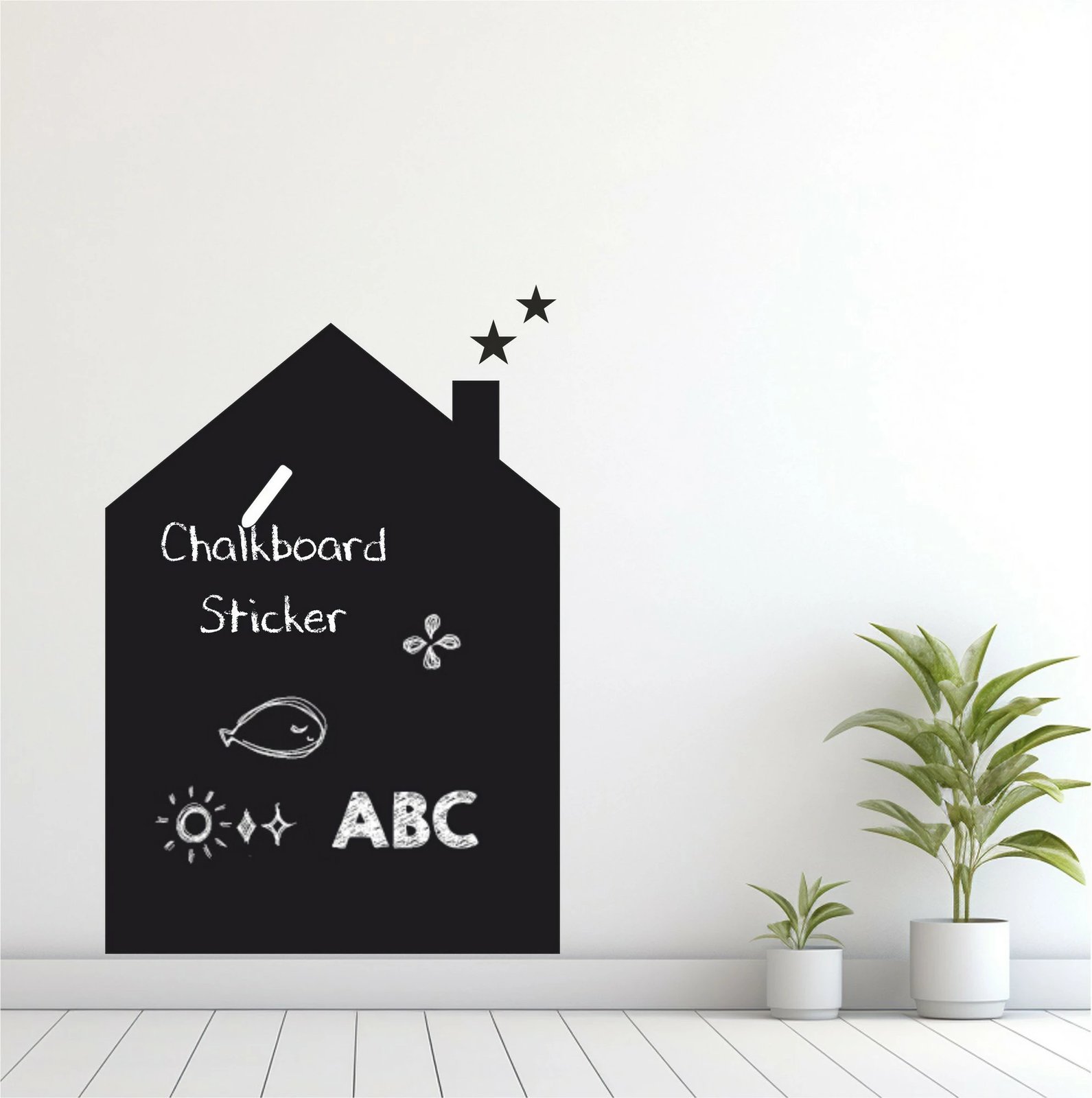 Sticker dekorativ për mur, ngjyrë e zezë, Wallity, MY-00101, 70x100cm