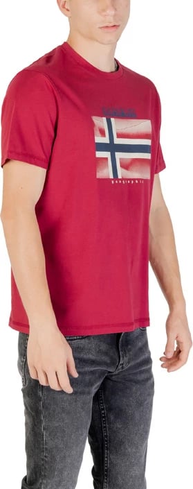 Maicë Napapijri për meshkuj, e kuqe