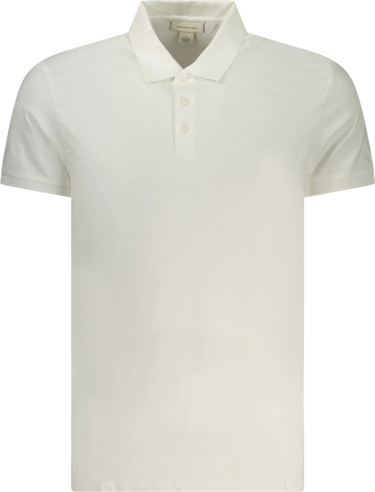 Polo shirt për meshkuj Calvin Klein, të bardhë