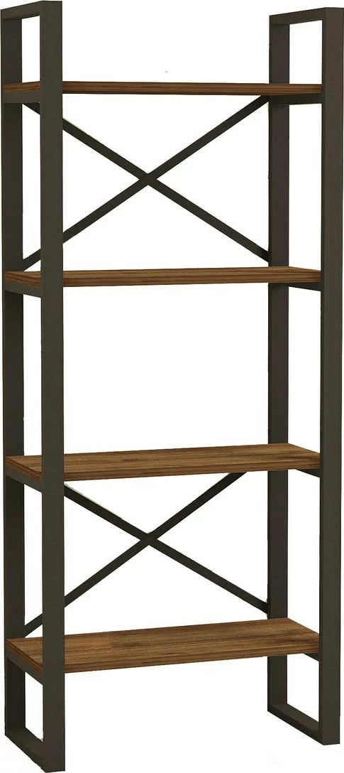 Raft librash Hanah Home, Alaro, stil modern, ngjyrë arre