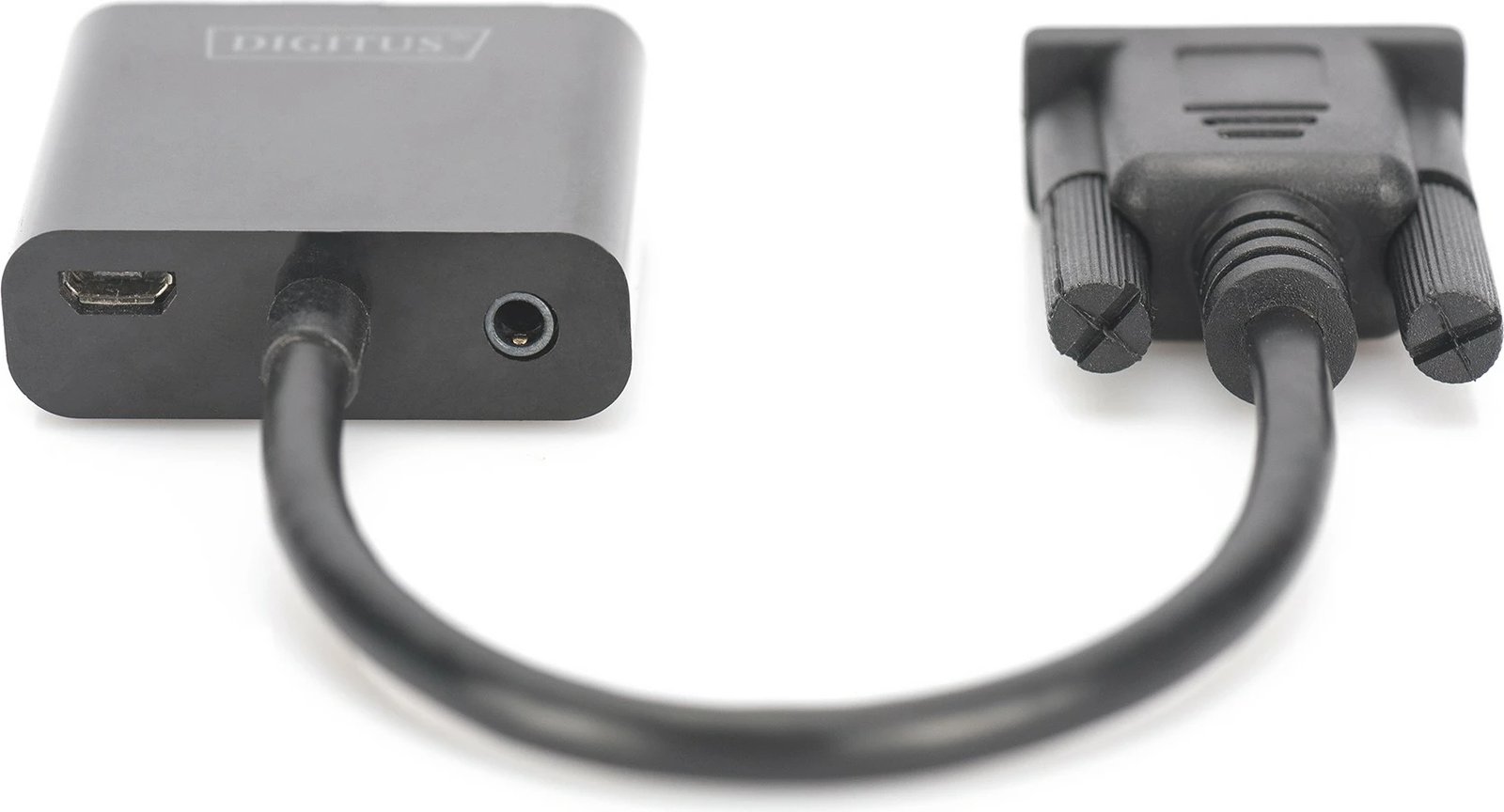 Adapter VGA në HDMI Digitus, 0.15m, i zi