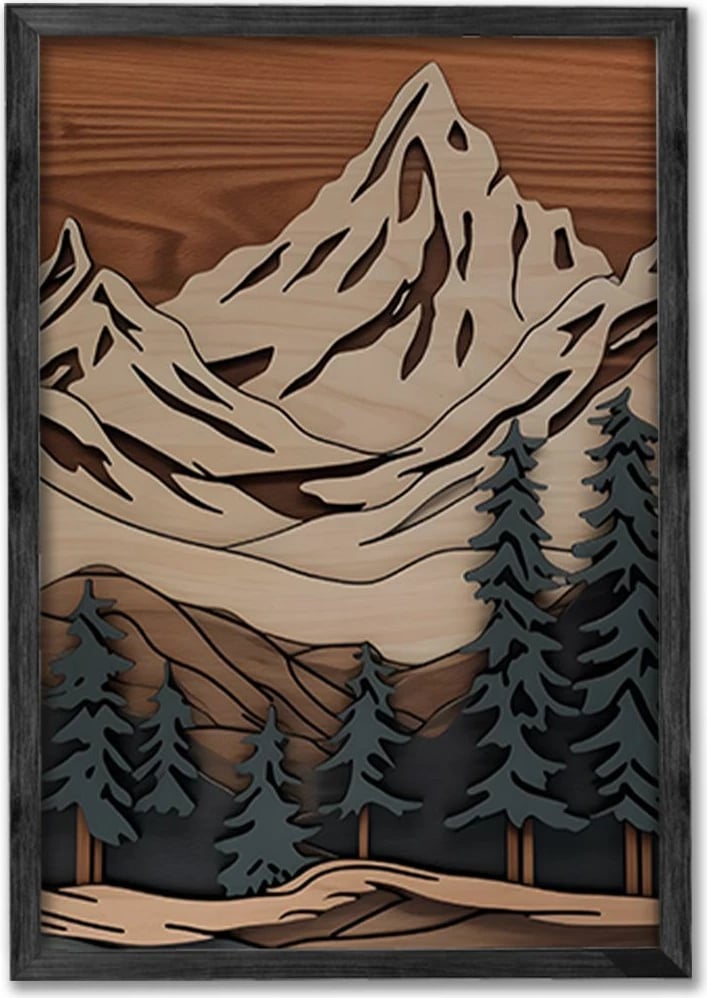 Set pikturash dekorative me kornizë (3 copë), Wallity, Ersy3Syhcrv41