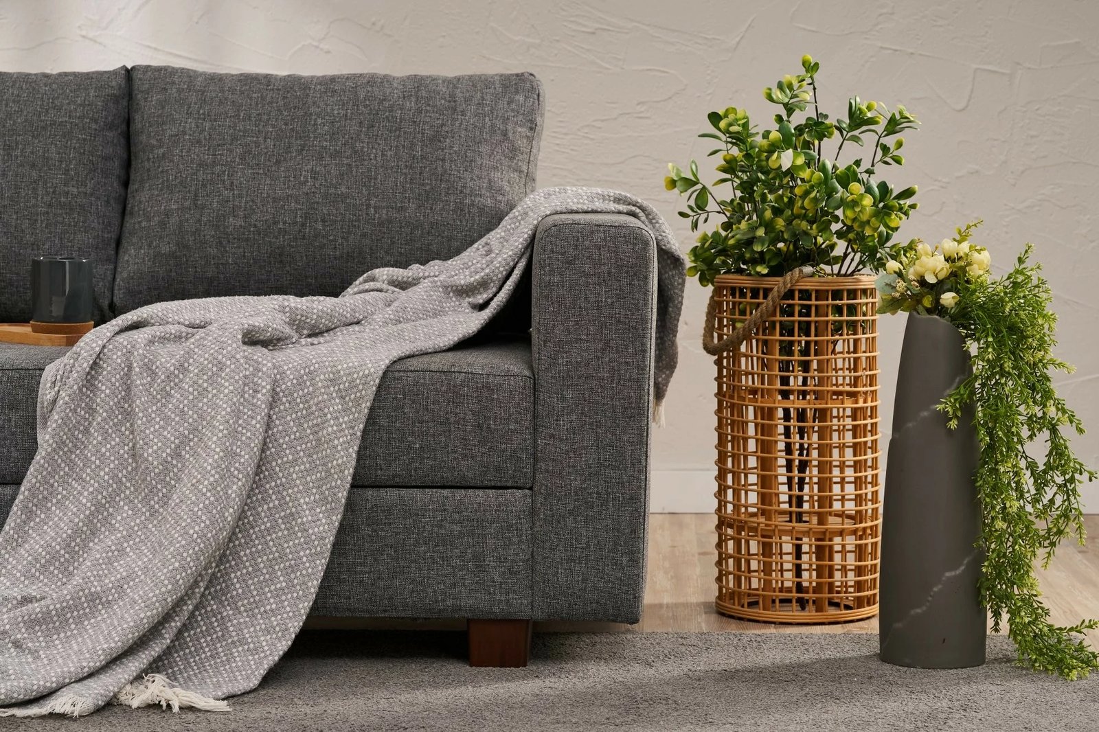 Krevat-divan treshe Atelier del Sofa, Aly, ngjyrë gri